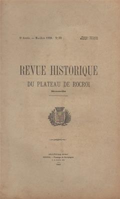 Revue Historique du Plateau de Rocroi N° 52