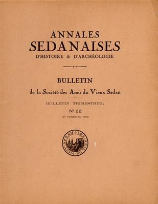 Annales Sedanaises N° 22, 4eme trimestre 1954