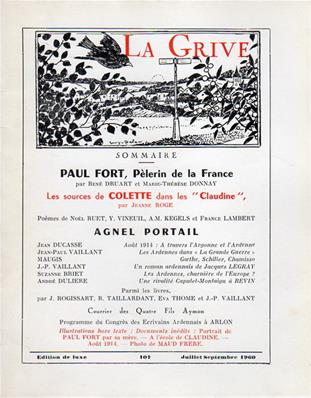 La Grive N° 107, juillet 1960