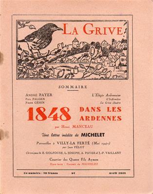 La Grive N° 57, avril 1948