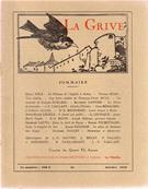 La Grive N 75, octobre 1952