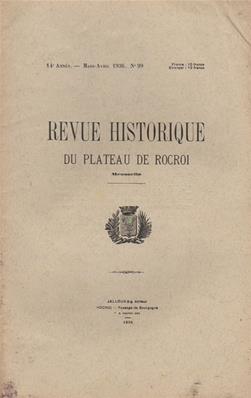 Revue historique du plateau de Rocroi N° 99