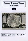 Communes et anciennes paroisses de la Marne