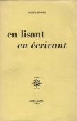 En lisant en écrivant, Julien Gracq