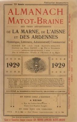 Almanach Matot Braine 1929