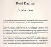 René Daumal, le désir d'être