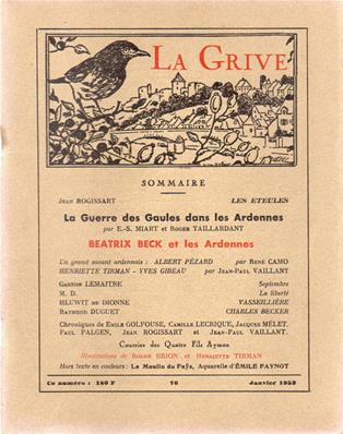 La Grive N° 76, janvier 1953