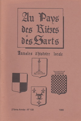 Au Pays des Rièzes et des Sarts 1986 N° 108